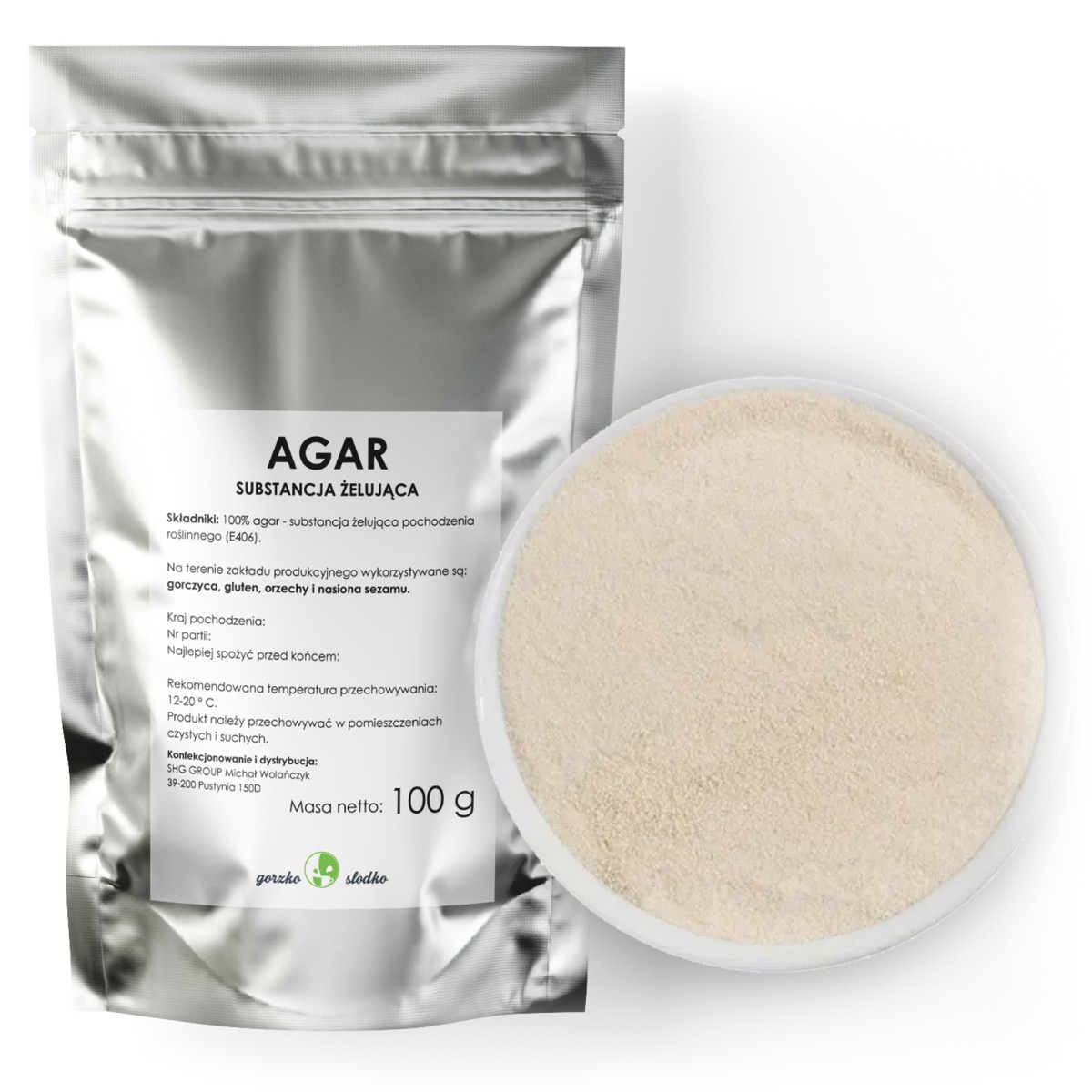 Agar substancja żelująca