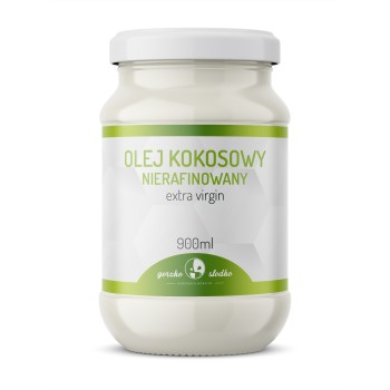 Olej kokosowy nierafinowany - extra virgin 900ml