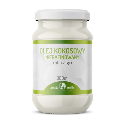 Olej kokosowy nierafinowany - extra virgin 900ml