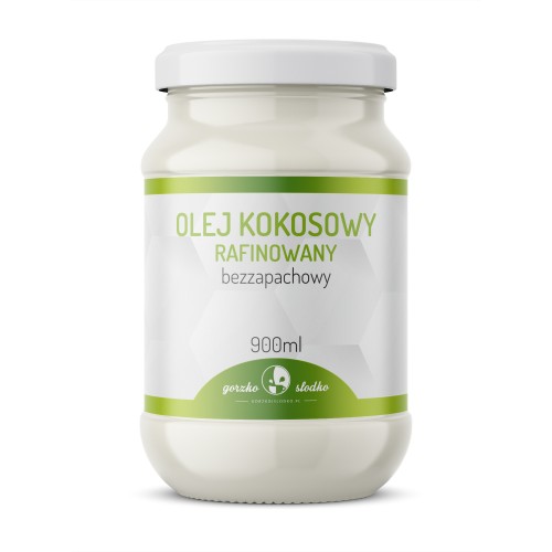 Olej kokosowy rafinowany - bezzapachowy 900ml